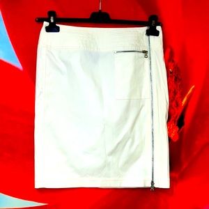RALPH LAUREN WHITE COTTON SKIRT